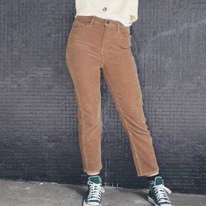 Volcom - STONED STRAIGHT CORDUROY PANTS - MOCHA